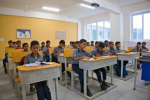 quiz in classroom