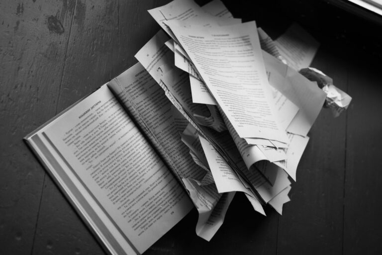 Student writing essay