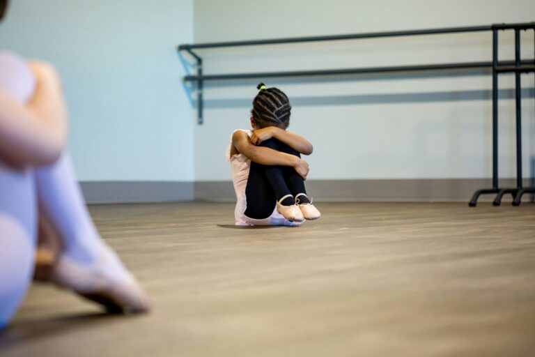 Child reflecting on failure