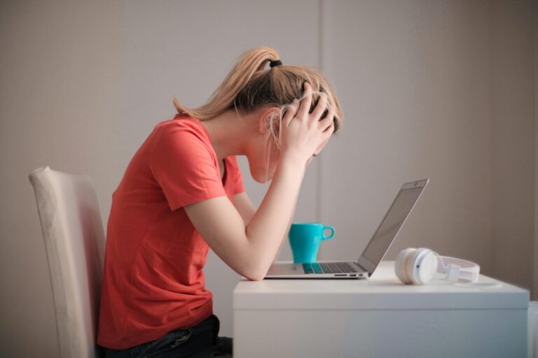 Student with laptop